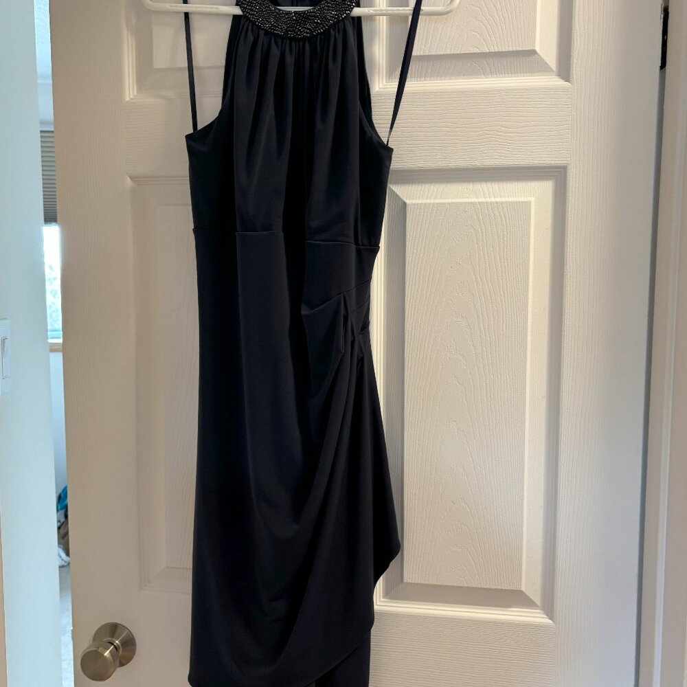 Le Chateaux Sleeveless navy dress